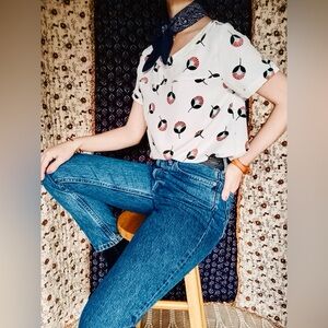 Everlane ❉ The Cheeky High Rise Straight Leg Jean in Size 23 Crop Ankle